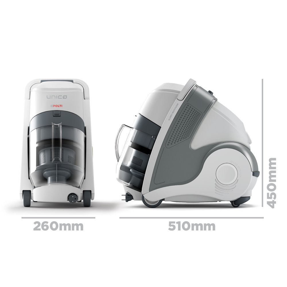 Polti Unico MCV20 Allergy Multifloor Vacuum with Steam Cleaner - Buy Online  - 54705272