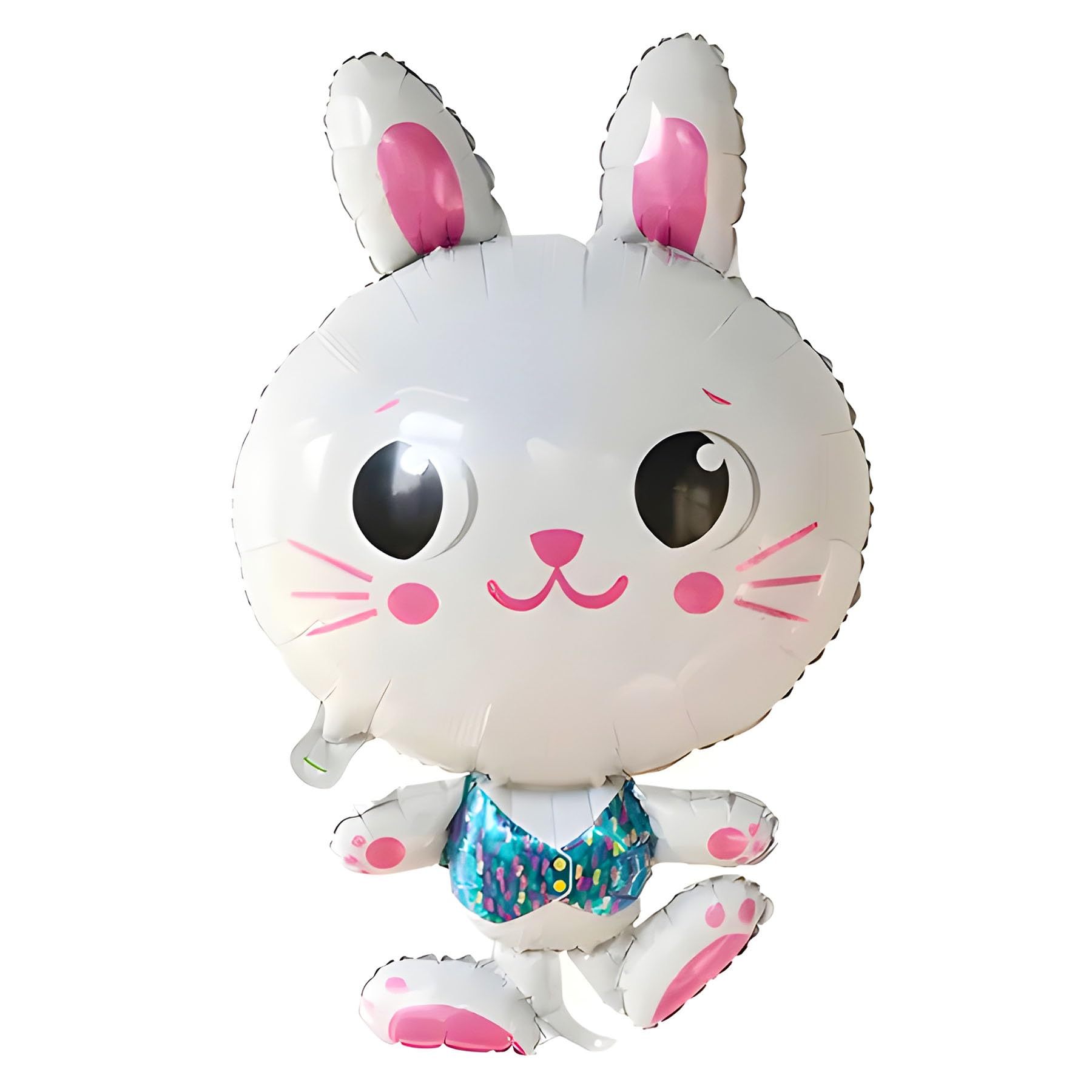 Easter Bunny Inflatable Balloon in White, Approx 81 x 49 cm - Perfect for Easter Decoration, Children's Birthdays, Theme Parties, Gift Ideas, Surprises