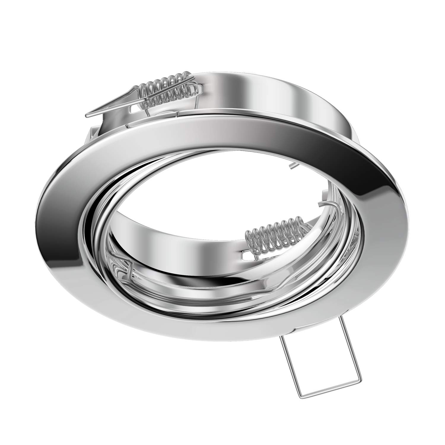 6 Pieces Ceiling Recessed Frame Fere Recessed Frame White Matt Led Halogen Mr16 50mm Incl Gu5 3 Socket