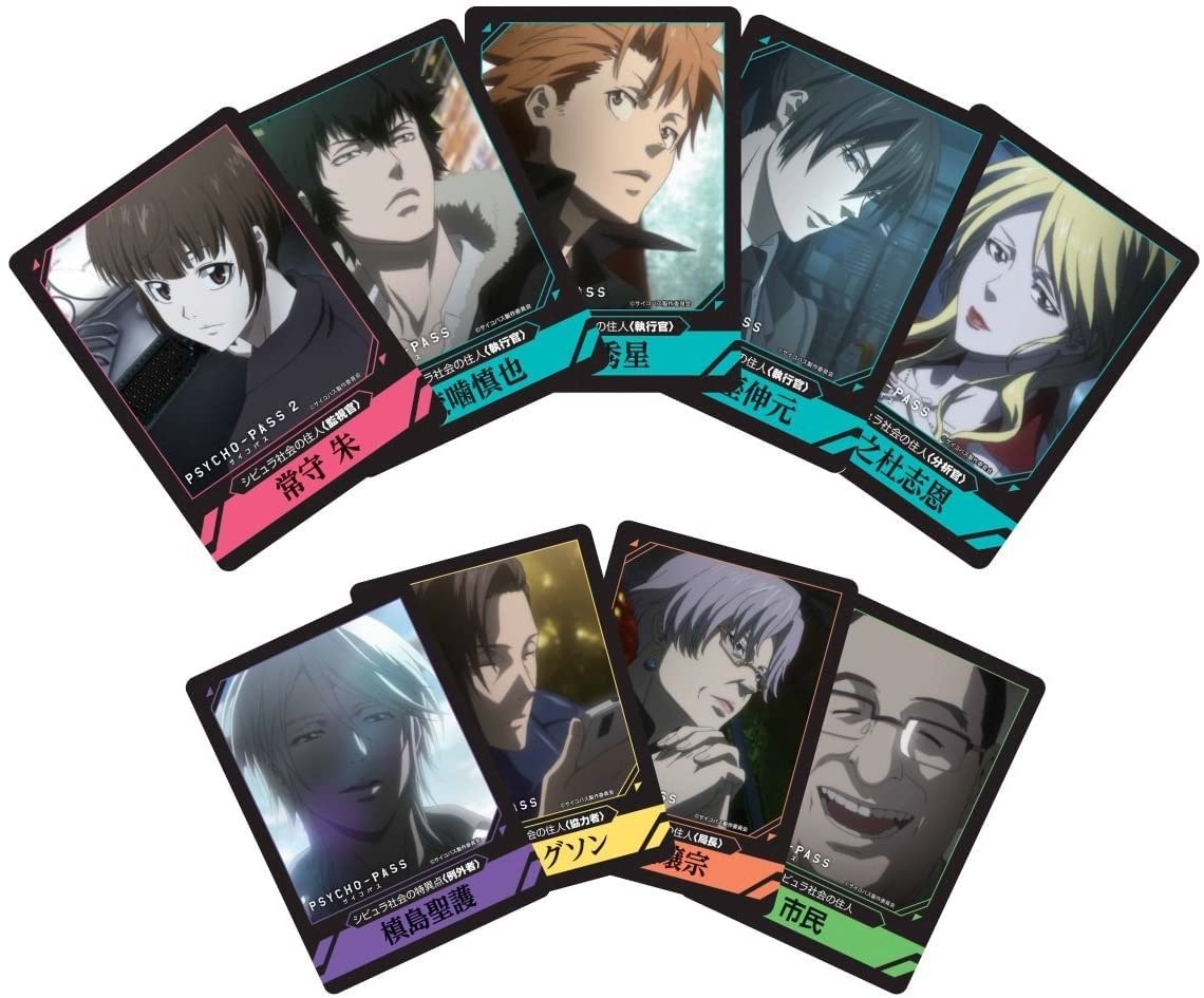 狡噛慎也 槙島聖護 宜野座伸元 嫁コレ カード PSYCHO-PASS サイコパス10th ANNIVERSARY」新規描き起こし