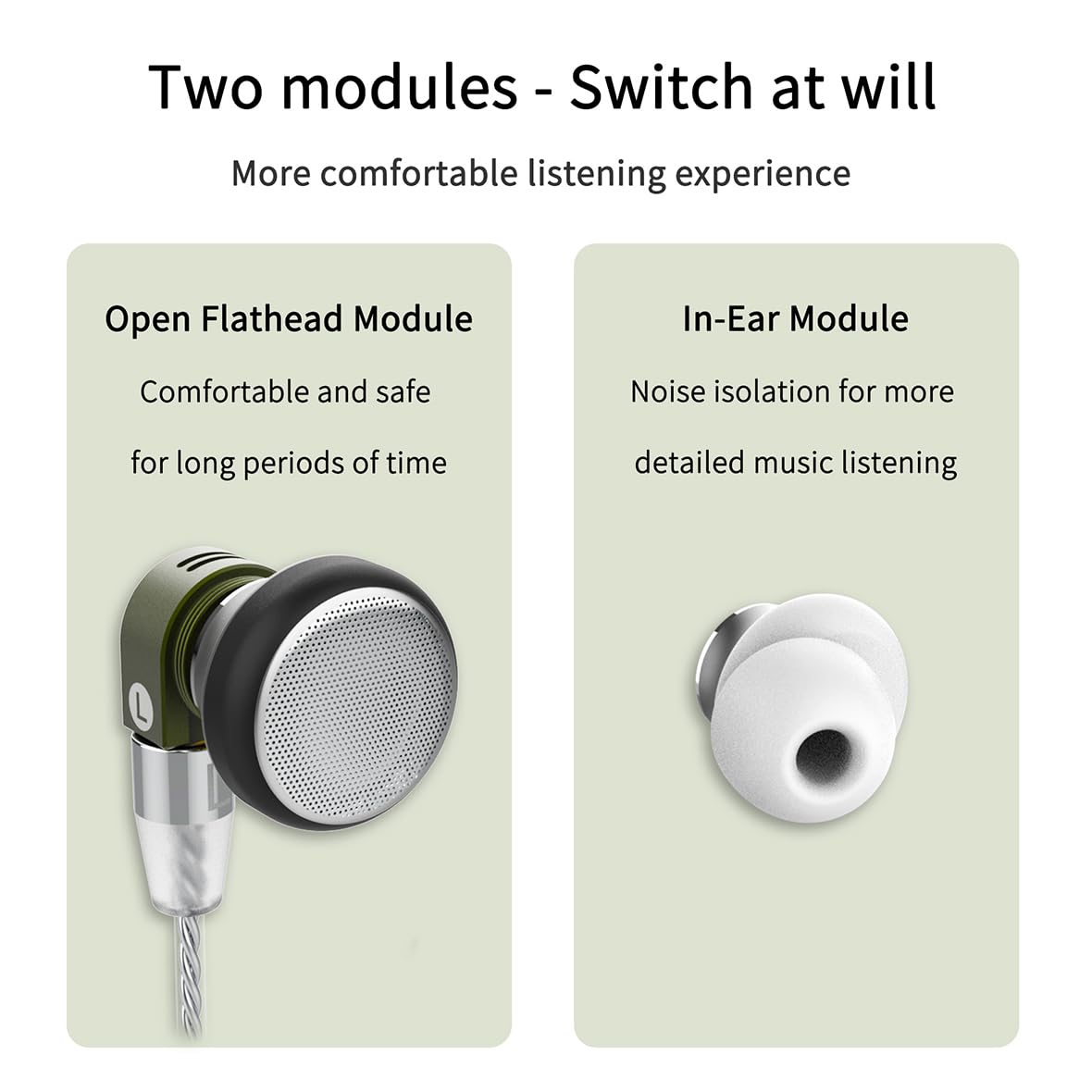 Amazon.co.jp: Smabat M4 HiFi 有線ヘッドフォン インイヤーとフラット
