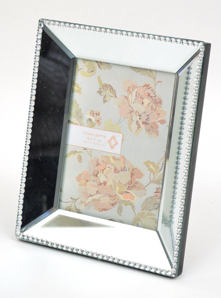 Concepts 5x7 Picture Frame Wide With Beveled Mirror Inlay