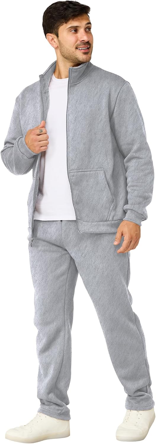 Men's Tracksuits Casual Sweatsuit 2 Piece Full Zip Sweatshirt and Sweatpants Set Athletic Jogging Suit - Image 2