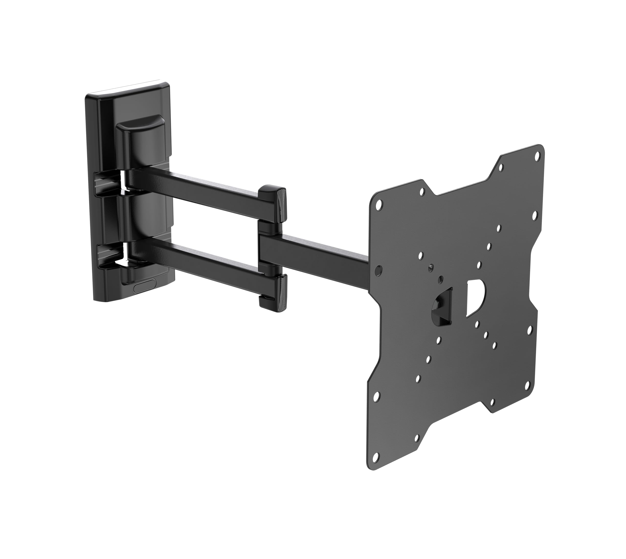 Meliconi FLATSTYLE FDR200, Supporto TV Parete a Doppia Rotazione | Staffa per TV a Schermo Piatto da 26" a 45", Attacco VESA 50-75-100-200, Portata 25 Kg, Tasselli Fischer, Made in Italy, Nero