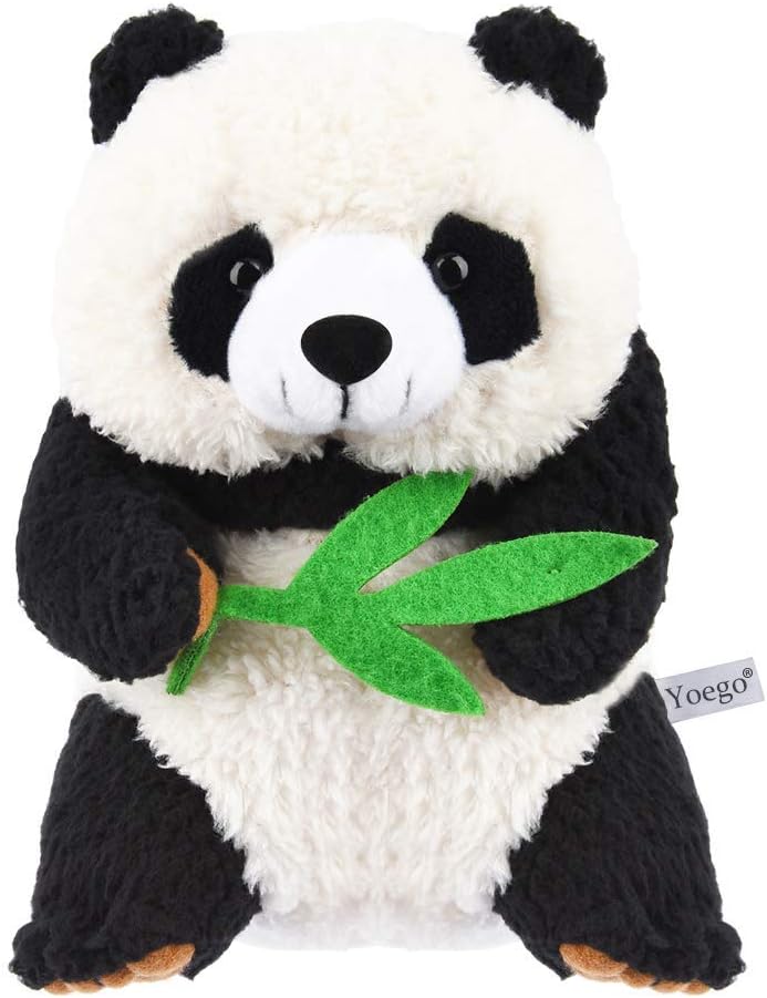 Yoego Cute Mimicry Pet Talking Panda Repeats What You Say Plush Animal Toy Electronic Panda Panda for Children/Toy Gifts Birthday Gifts, 4 x 7 inches