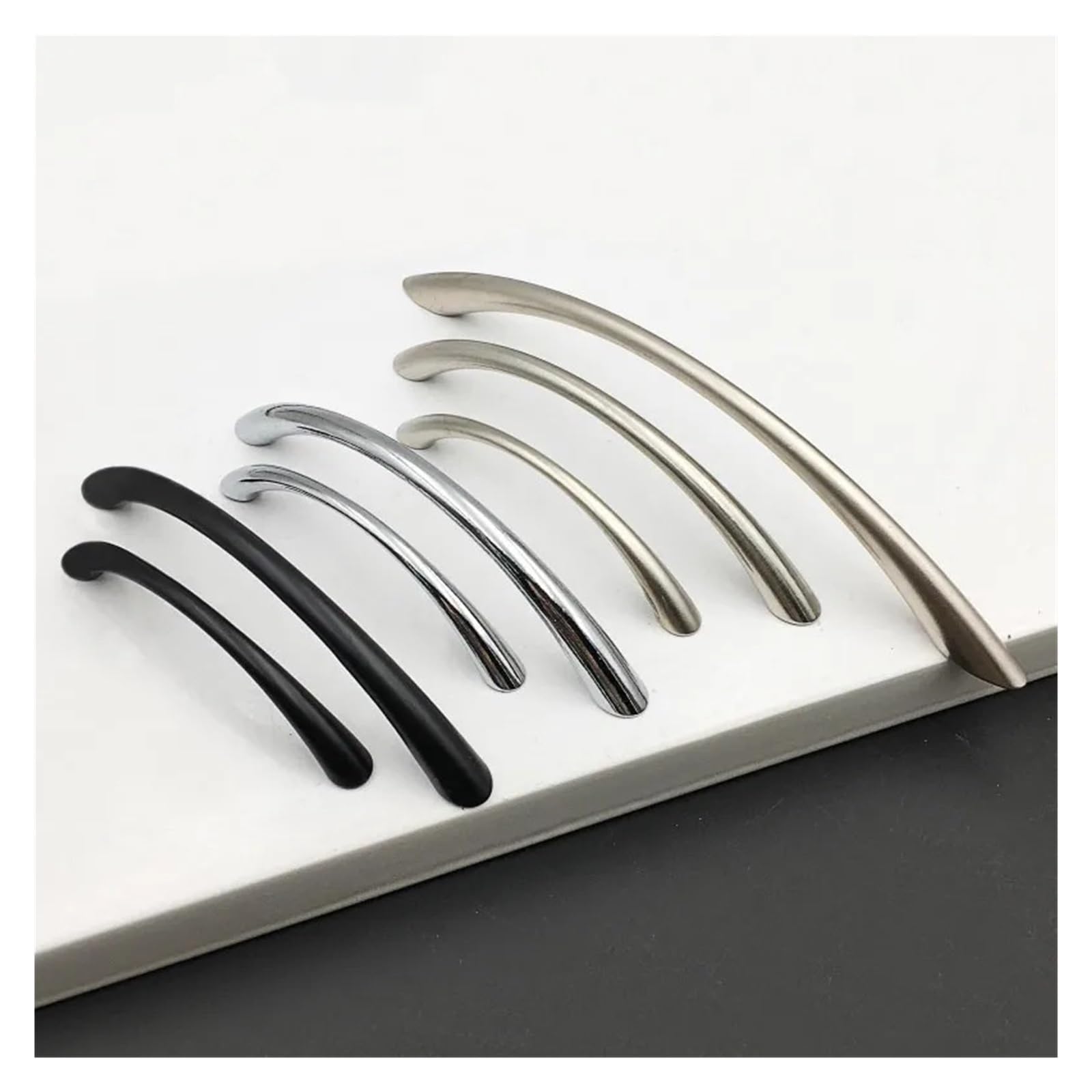Maniglie per mobili da cucina 15 pezzi maniglie for ante di armadietti in lega zinco(Black-96)