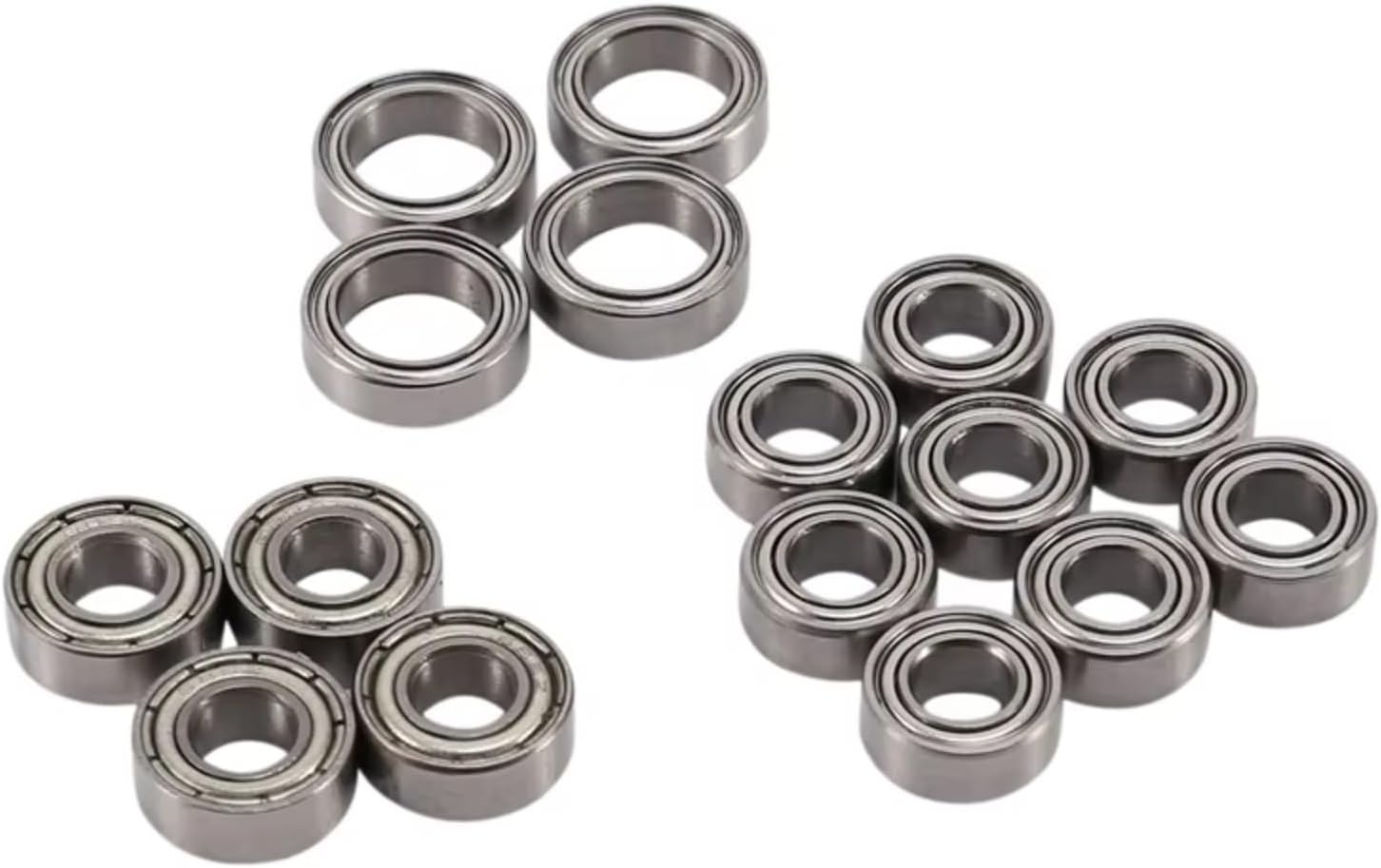 RCベアリング For Tamiya For TT-02 TT-02D 1/10 16個 ボールベアリングキット RCカーアップグレ
