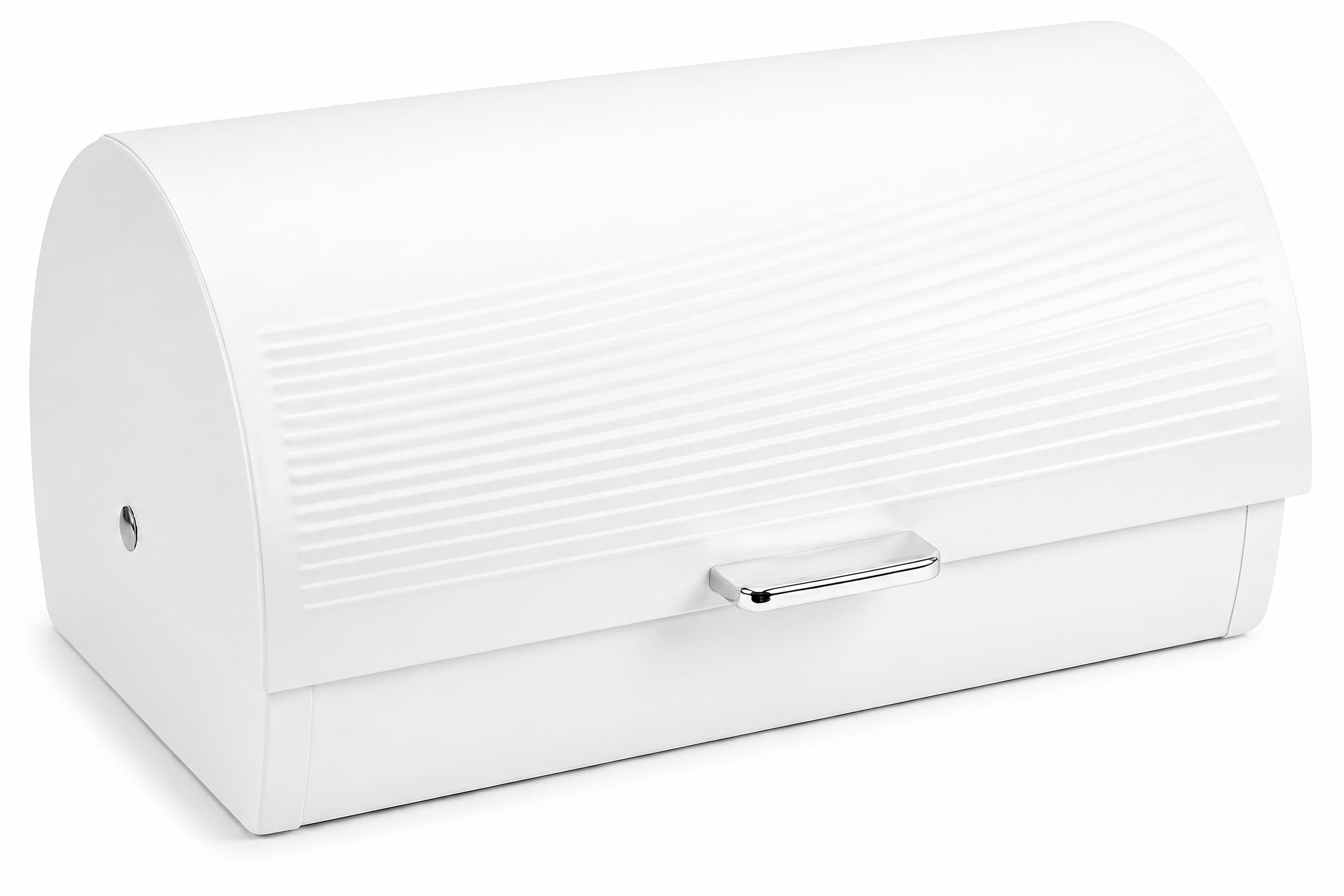 EHC Bread Bins for Kitchen, Bread Box with lid, Kitchen Storage Bin, Bread Container, VENTILATED Back to keep Contents Fresher for longer - White