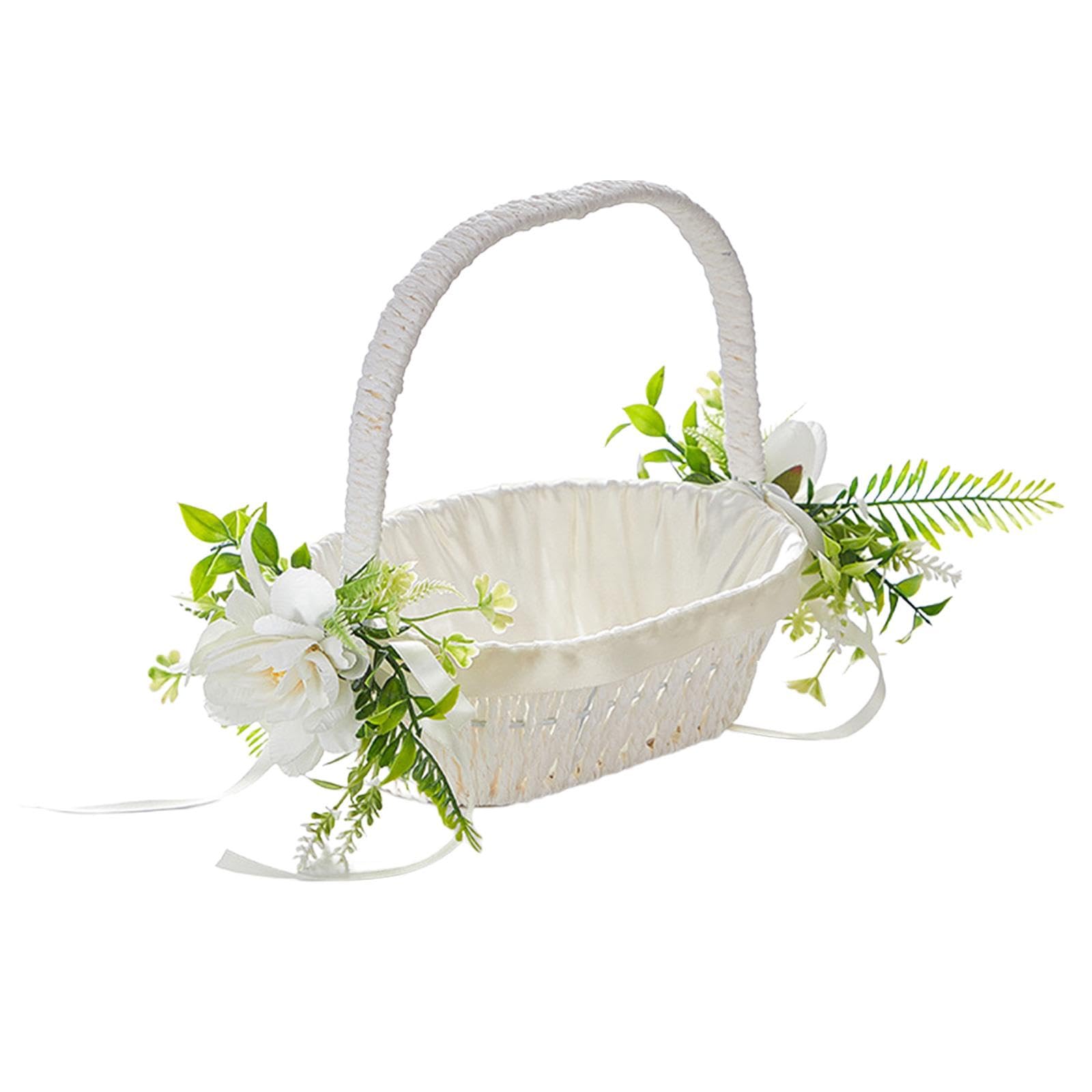 Panier en dentelle MERIGLARE de haute qualité pour pétales et alliances de mariage
