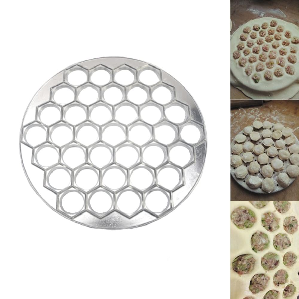 Moule à Boulettes Aluminium 37 Trou - Pour Raviolis, Pelmeni, Dumplings - 25x25cm