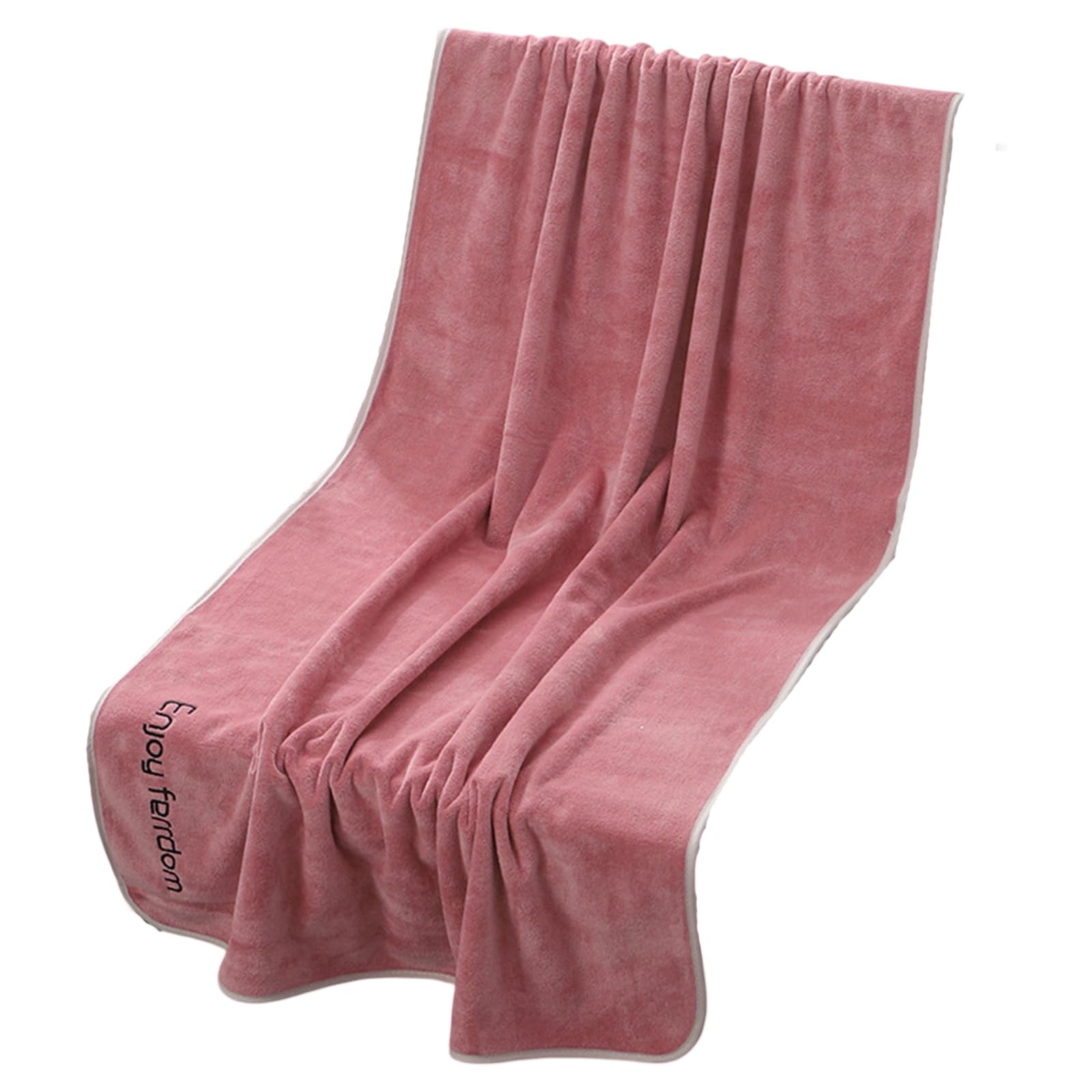 Pangboer Rose Large Bath Towel Highly Absorbent Quick Drying Cotton Perfectly Sauna Towel For Daily Use Poolside