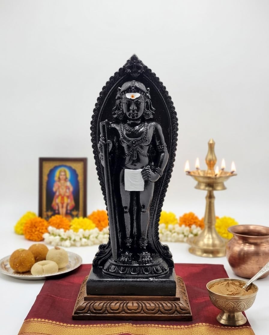 Palani Murugan Idol Aandi Kolam 25 cm Metal Statue | Lord Murugan for Pooja Room Home Decor | Spiritual Gift for Devotees-image-16