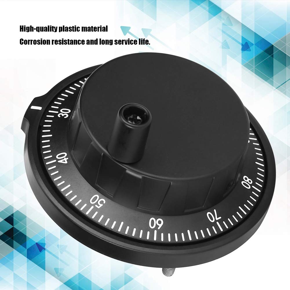 Encodeur d'impulsion de roue à main, encodeur manuel de générateur d'impulsions de volant de commande numérique par ordinateur de 80mm 100PPR pour le système de CNC,Volant De