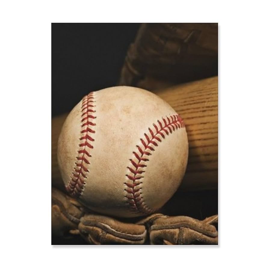 リアルアート野球ベースボールBaseball絵画アートパネル立体絵