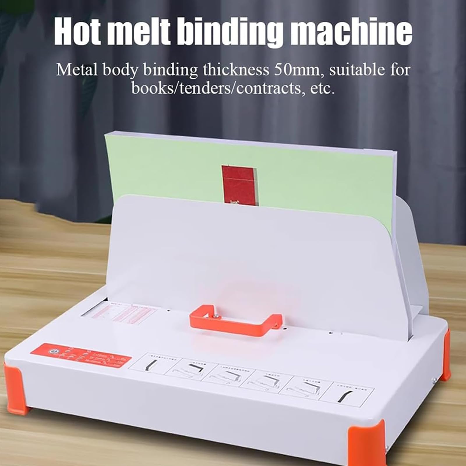 Binding Machine - Raccoglitore a caldo da 500 fogli per documenti A4/A5/A3, rapporti, contratti e fatture, spessore massimo 55 mm
