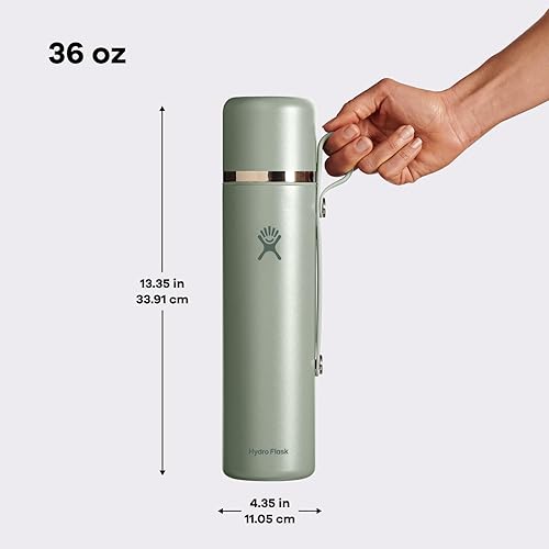 Miniatura 6 de Hydro Flask Hot Flask & Cup - Recipiente de viaje aislado de acero inoxidable para bebidas calientes para café y té, 36 onzas, color rosa trillium