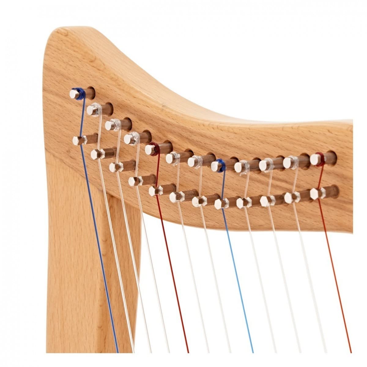 Gear4music Instrumento de arpa para principiantes de 12 cuerdas con estuche