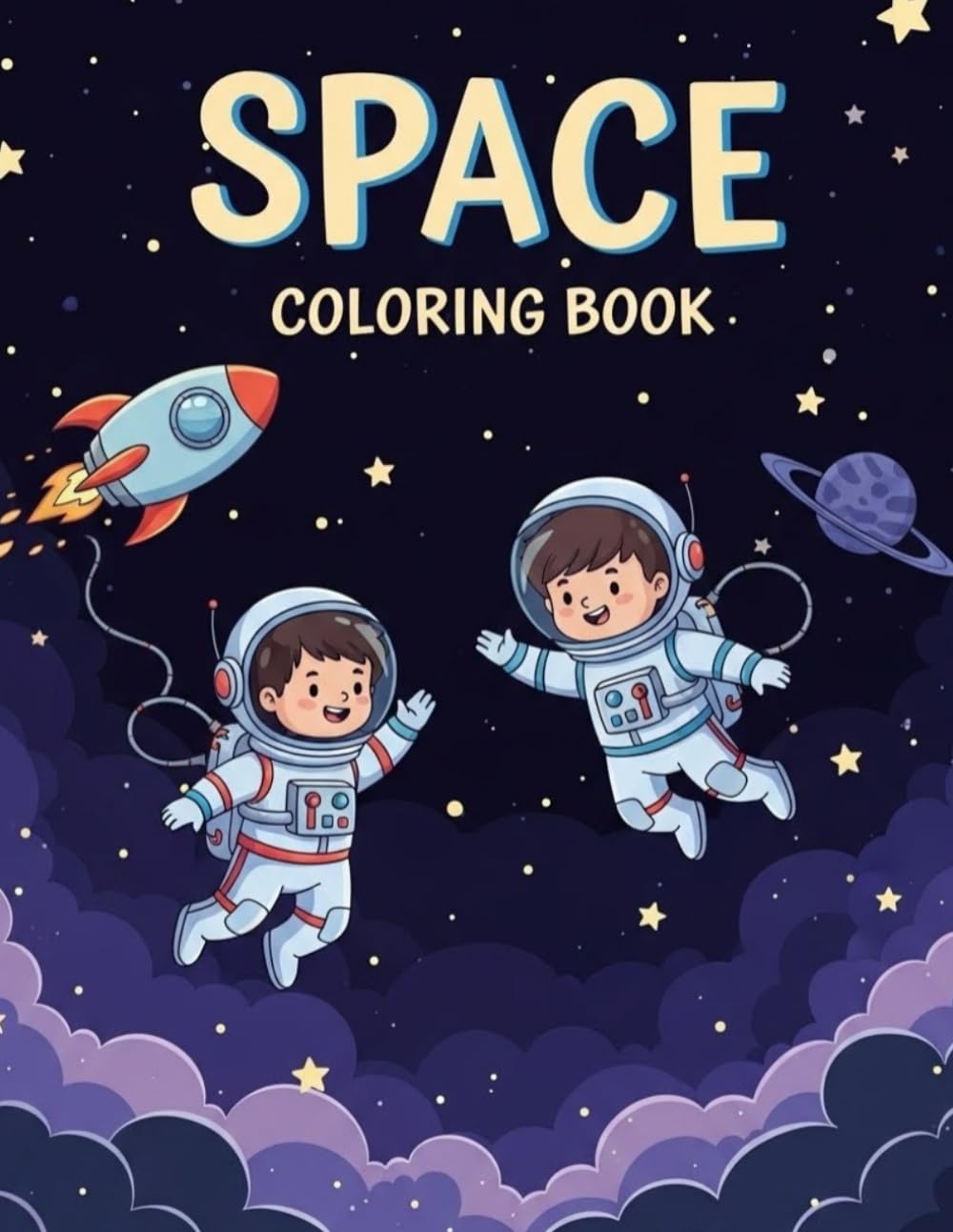 Space coloring book: A Fun and Creative Coloring Journey Through Space