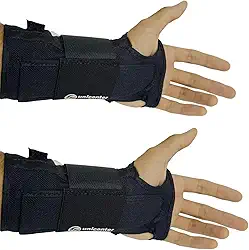 Par De Munhequeira Com Tala Ortopédica Síndrome Túnel Carpo