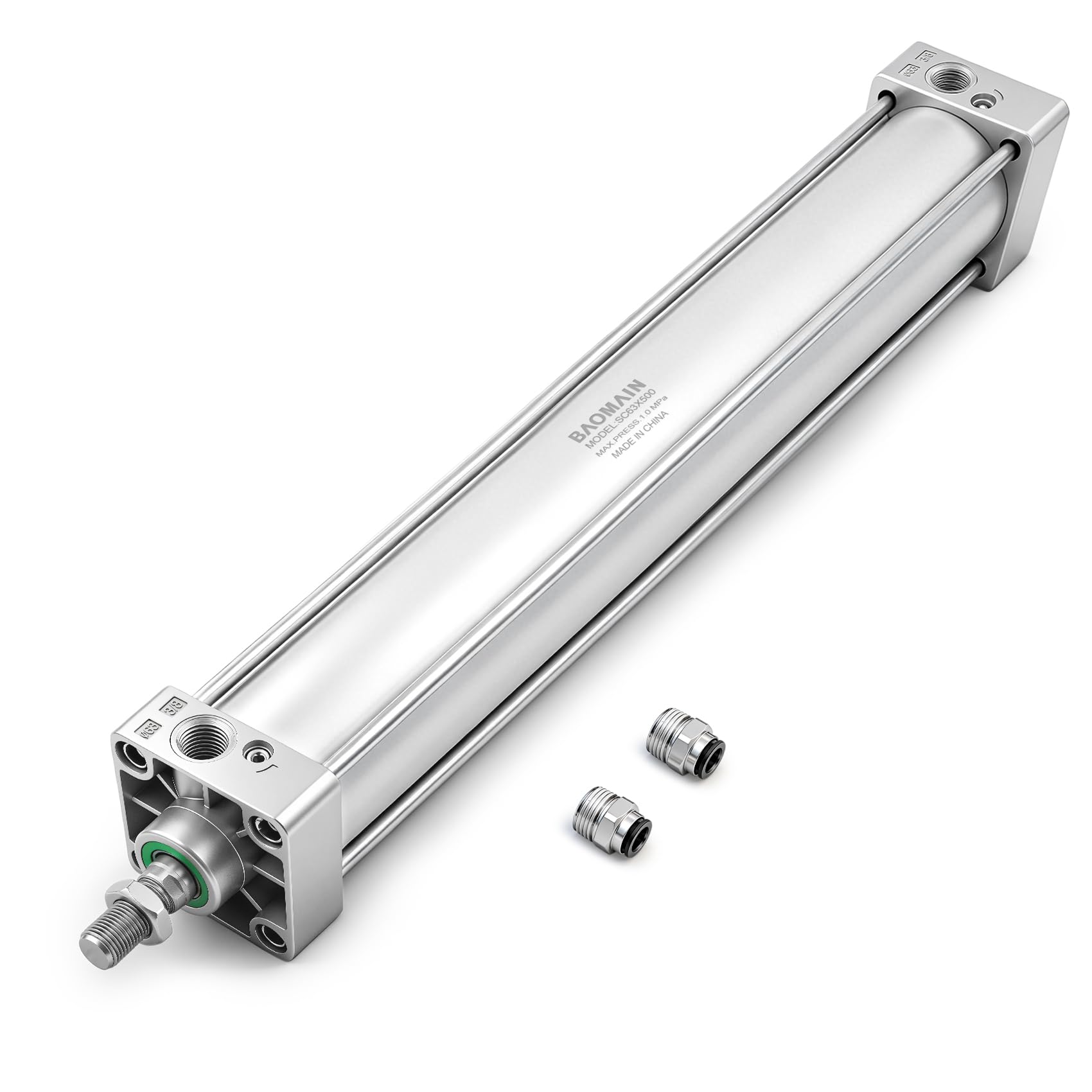 BAOMAIN Pneumatic Air Cylinder 2-1/2" Bore 19.69" Stroke SC63x500 — Amazon image 8