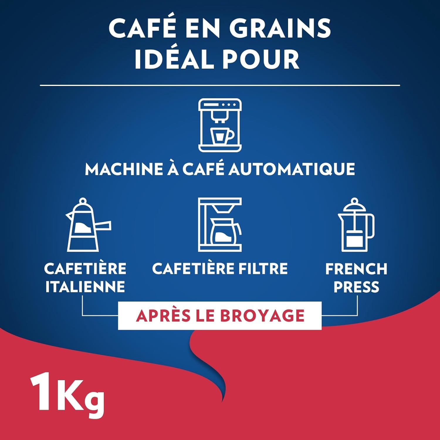 Lavazza - Lot de 4Kg de café en grain Momento Vivace - Idéal pour les Machines à Café Automatiques, avec Notes Épicées, Arabica et Robusta, Intensité 9/10, Torréfaction Foncée