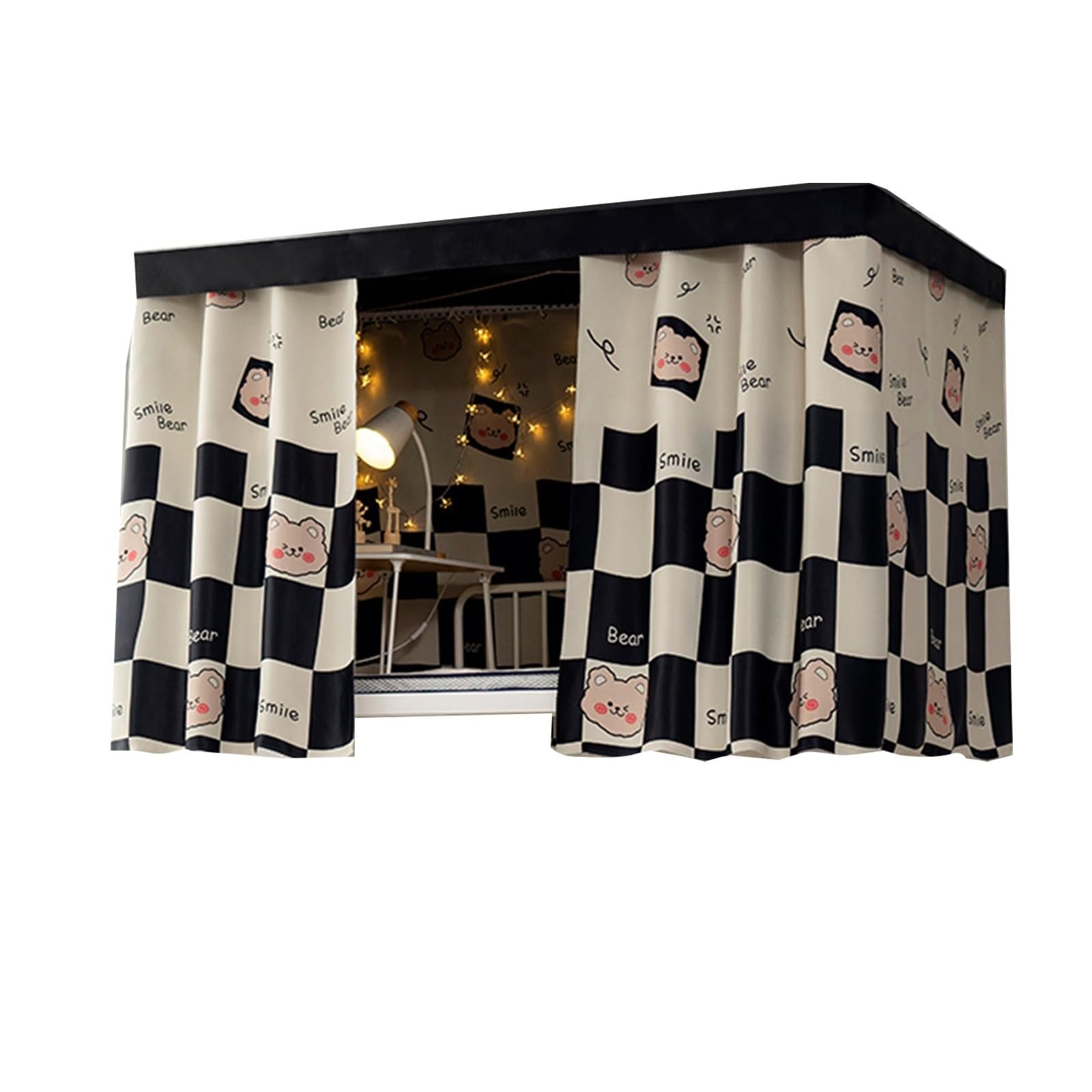 Rimuovibili Baldacchino for Letto for Dormitorio, Tenda Oscurante Con Baldacchino for Parte Superiore Prova Di Polvere Tenda(Curtain*3,1.2m,C)