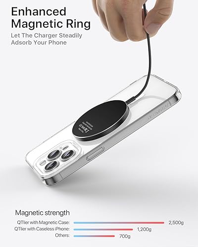 Miniatura 2 de Cargador inalámbrico magnético compatible con cargador MagSafe para iPhone 1515 pro15 pro max1414 pro14 Plus1313 pro13 pro max12 pro max, cargador