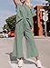 SHEWIN Womens Spring Fashion 2025 Casual 2 Piece Outfits for Women Lounge Sets Loose Short Sleeve Crewneck Shirts Matching Casual Pants Trendy Cozy Pajamas Sweatsuit Set Light Green L