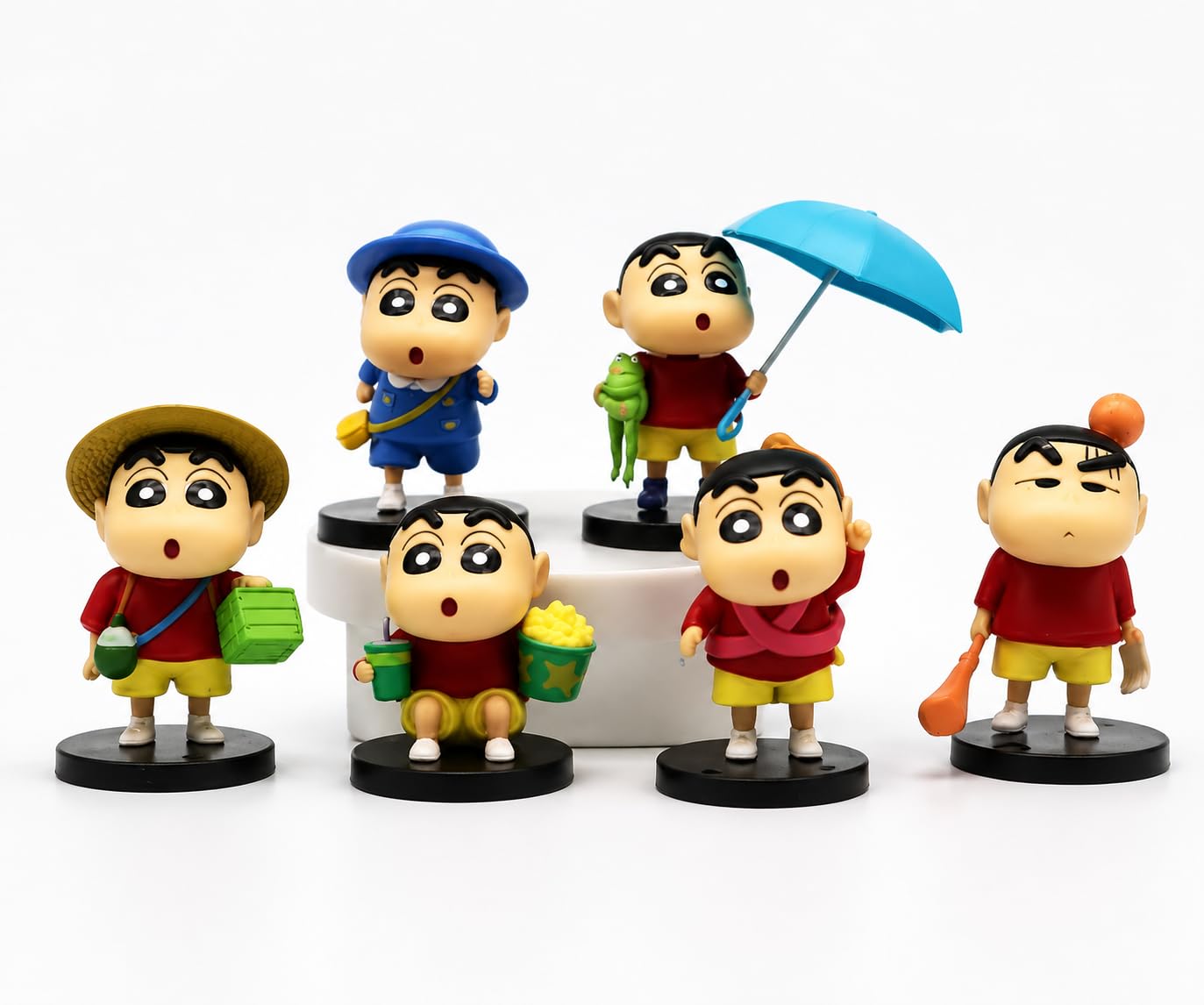 Buy SKY SHINE 6 Pcs Shinchan Cartoon Action Figures Set, Cute PVC