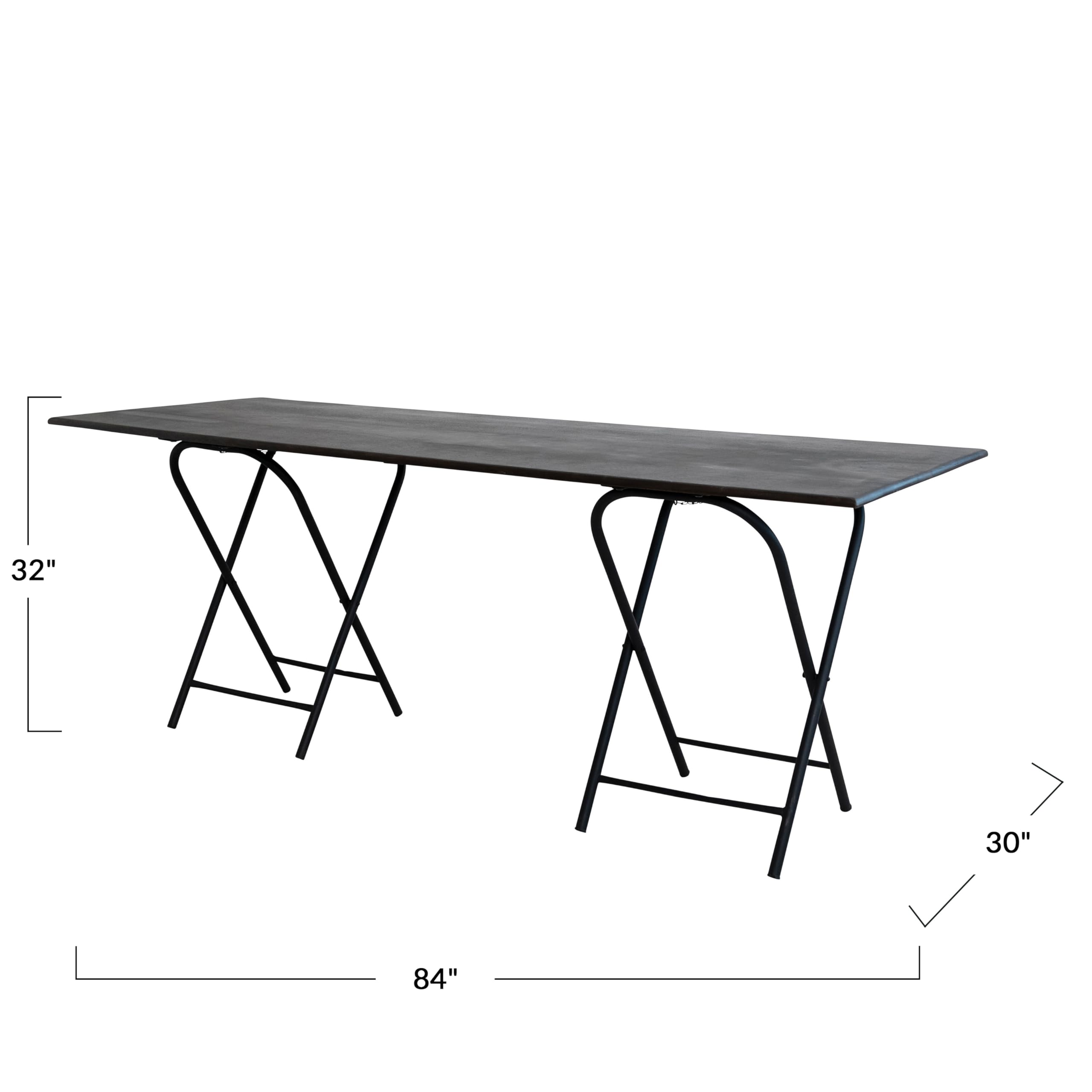 Amazon.com: Creative Co-Op Reclaimed Wood and Metal Folding Table