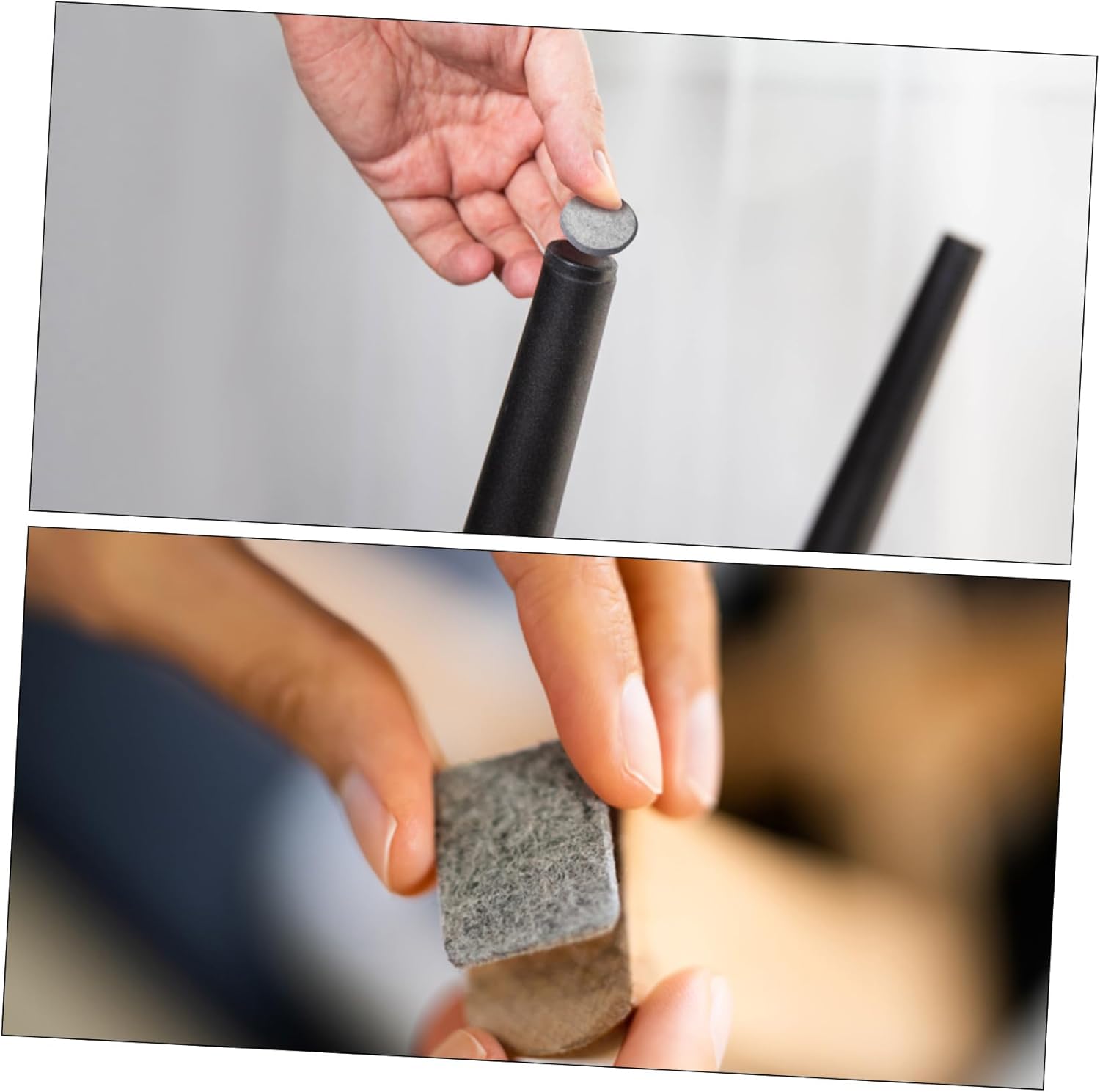 Gadpiparty 5sets 4 Rolls DIY Furniture Felt Pads with Self Adhesive Strips Skid Floor Protectors for Chair Legs for Noise Reduction and Surface Protection 4rolls*5