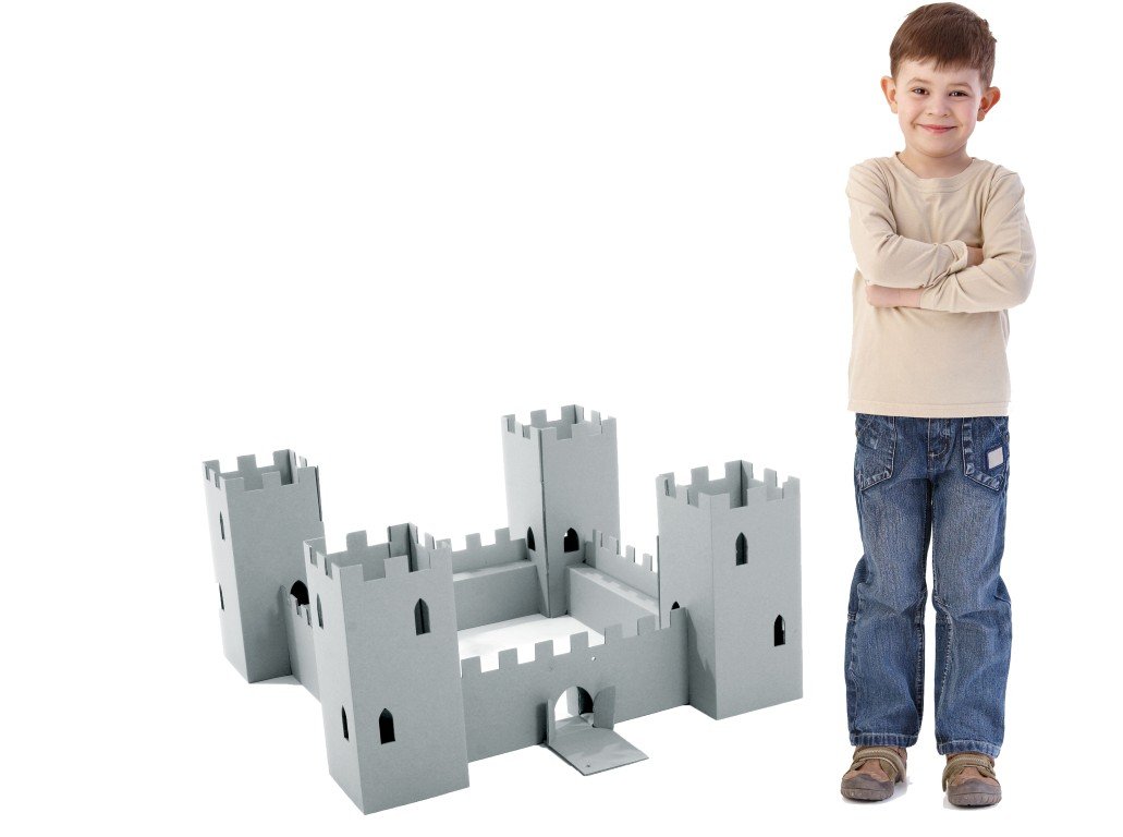 Paperpod Cardboard Toy Fort (White)