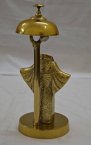 Miniatura 4 de Campana de escritorio con acabado antiguo, estilo de abrigo, campanilla de escritorio, campanilla de llamada, campana decorativa de regalo, campana