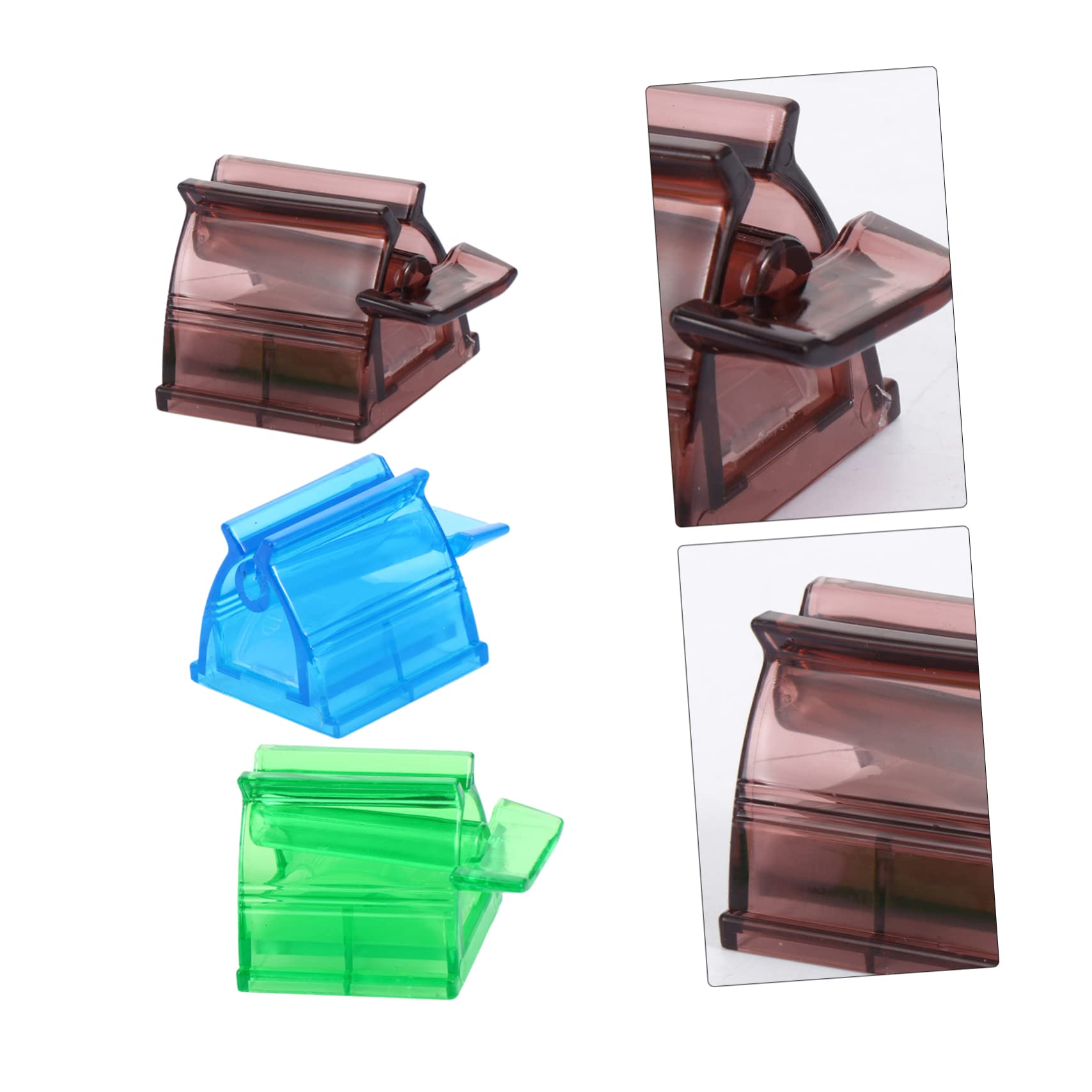 minkissy Sets Toothpaste Dispenser for Home Manual Squeezer Plastic Toothpaste Squeezer Wall Mount Easy to Use Pcs