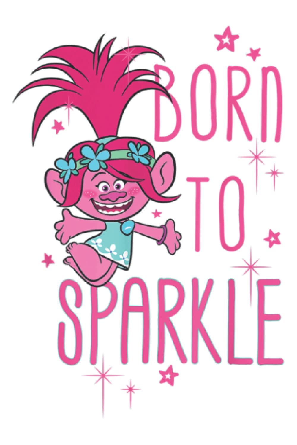 DreamWorks Trolls Born To Sparkle: Lined Notebook: Planner, Lined College Ruled Paper, 6x9 120 Pages, Journal, Diary, Matte Finish Cover, 100 Pages