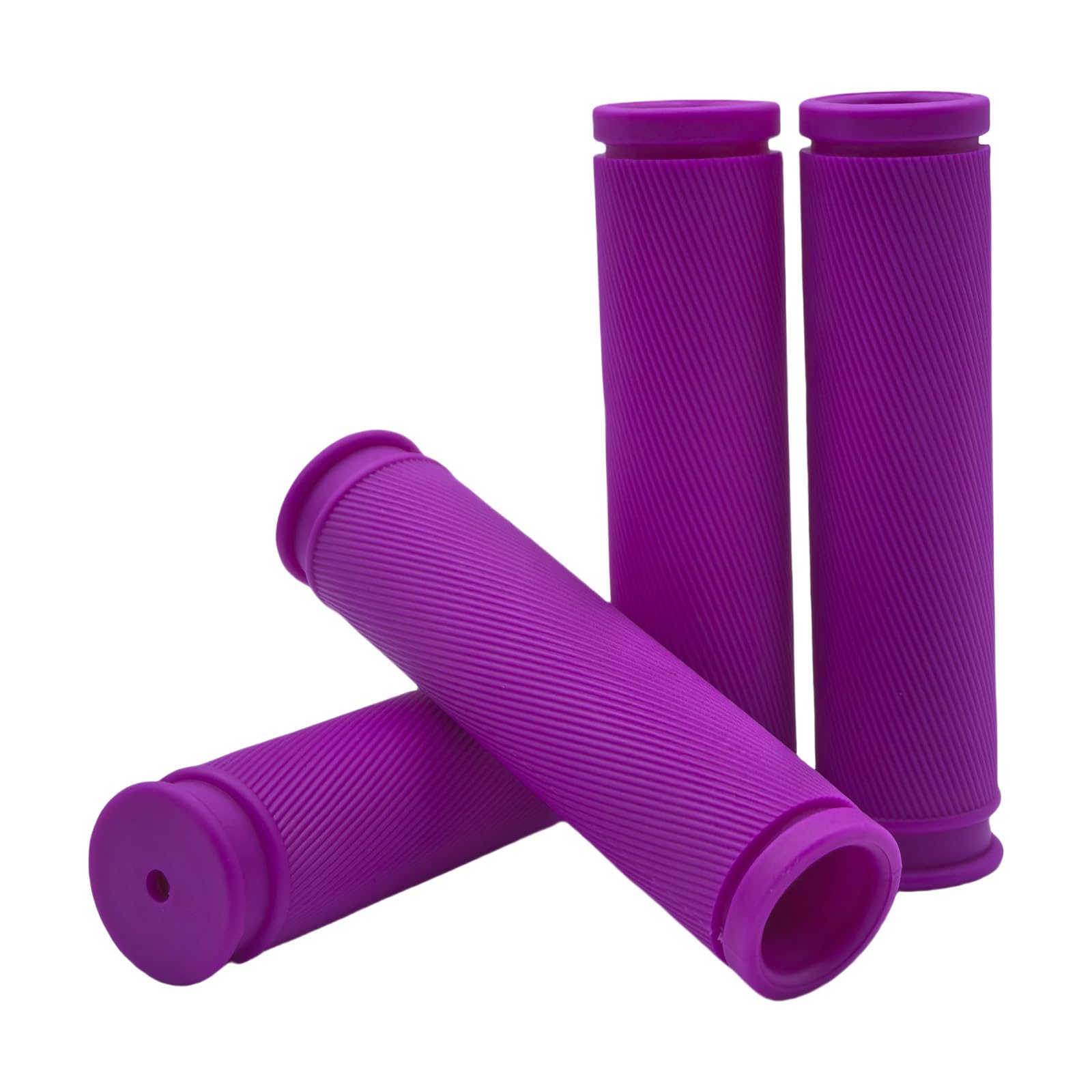 TIKBRO Bike Handlebar Grips 2 Pairs Comfortable Anti-Slip Rubber Mountain Bicycle Handle Grips for MTB BMX