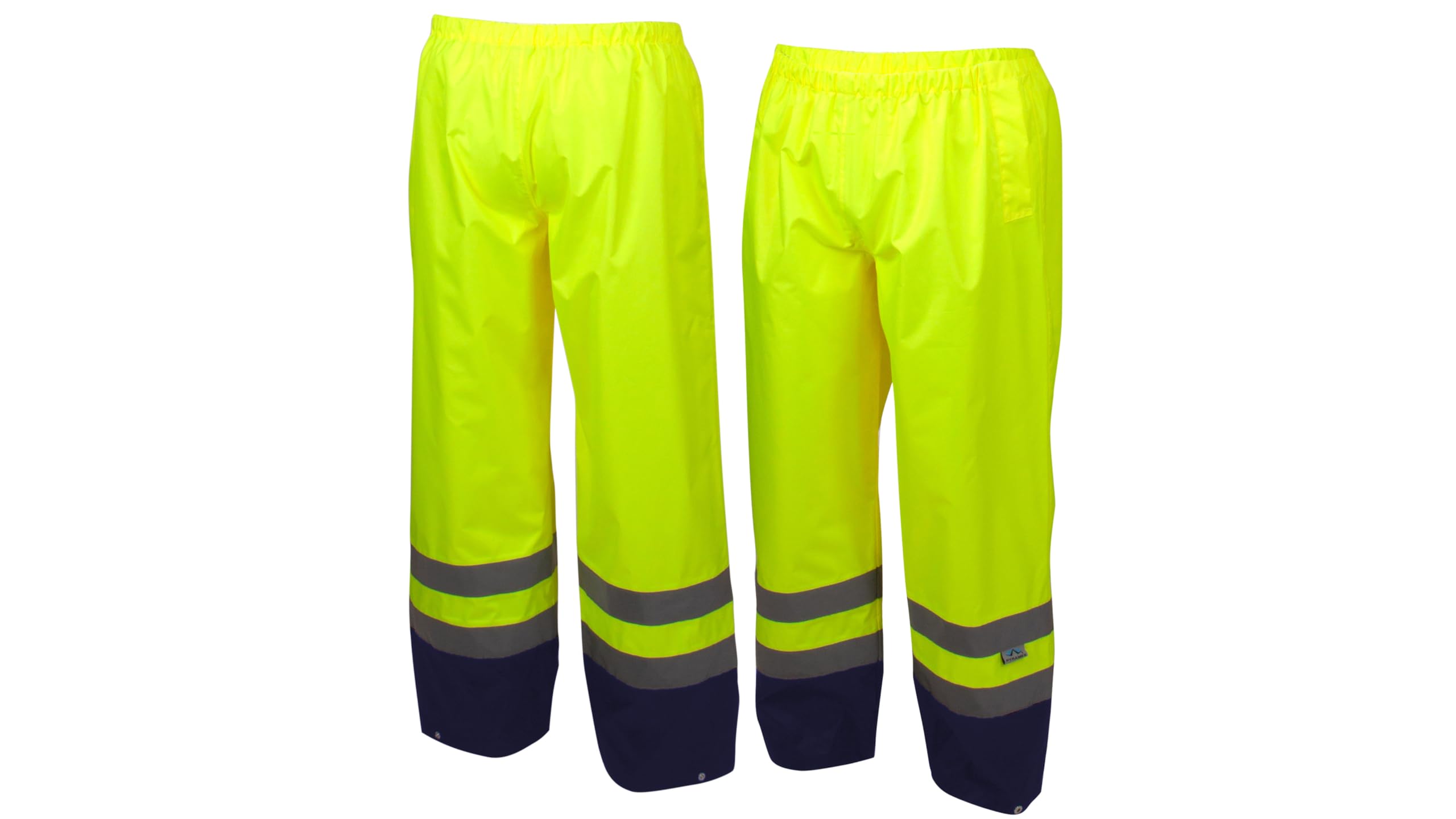 Pyramex RRWP3110L PU/Poly hi vis elastic waist pants - size large