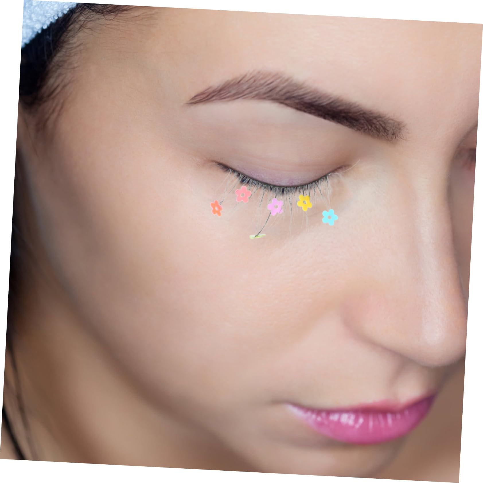 Housoutil 12 Paires De Faux Cils À Paillettes Courts Faux Faux Cils Individuels À Paillettes Cils Cils À Paillettes Imitation Miss Étendre Naturel