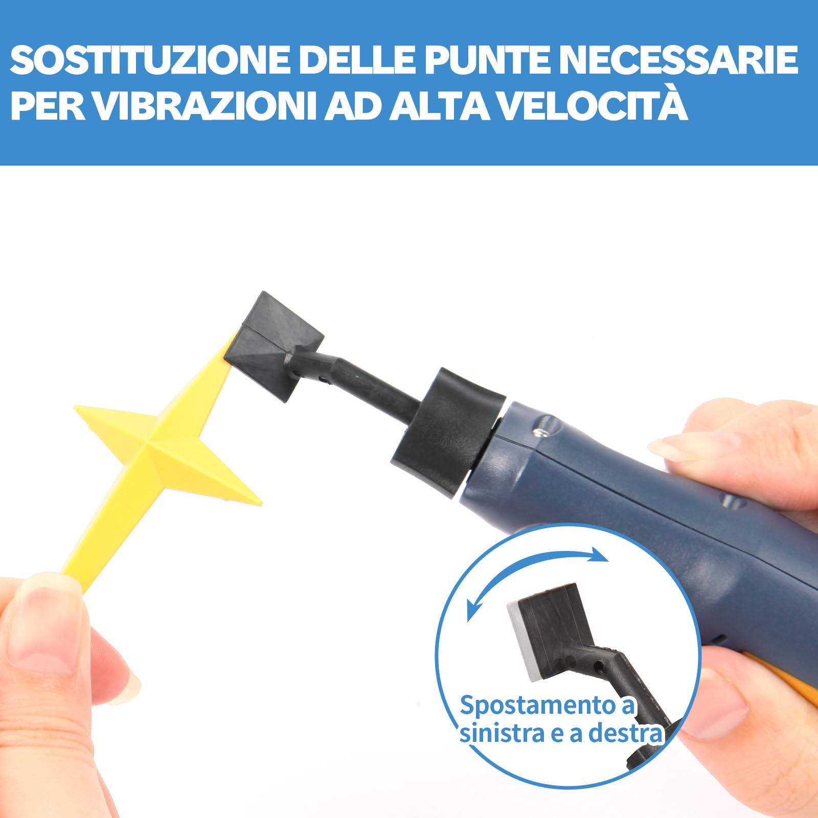 Bucasso Carta abrasiva per levigatrice a penna PLH-1000, PLH-2000, 180/240/400/800/1000 Grane Ciascuno 10 pezzi con ciascuno 20 tamponi