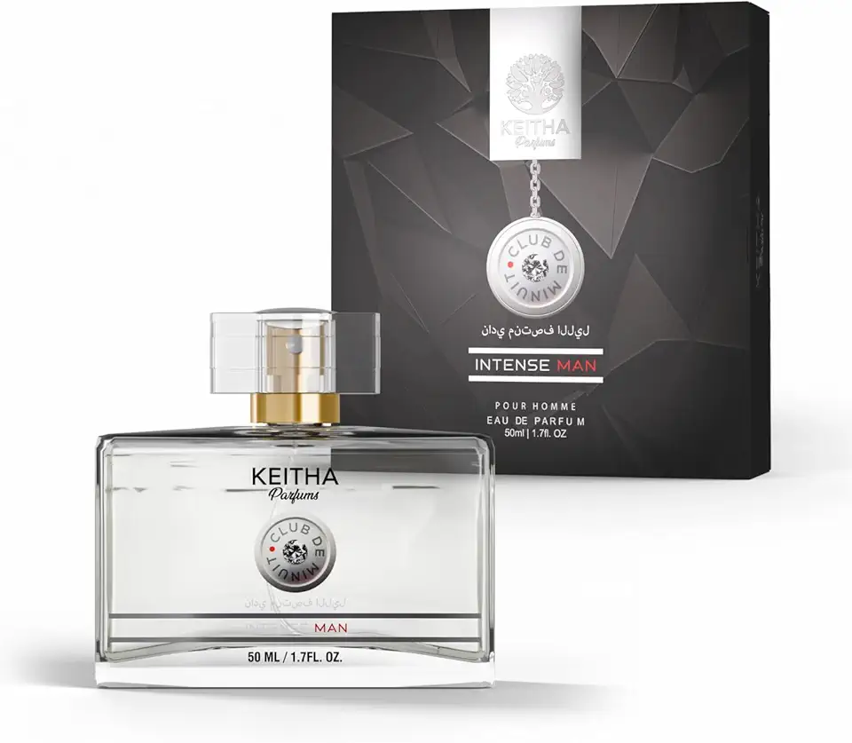 Perfume Árabe Masculino Club de Minuit Intense Man 50ml Eau de Parfum – Amadeirado Especiado – Alta Fixação – Keitha Cosméticos
