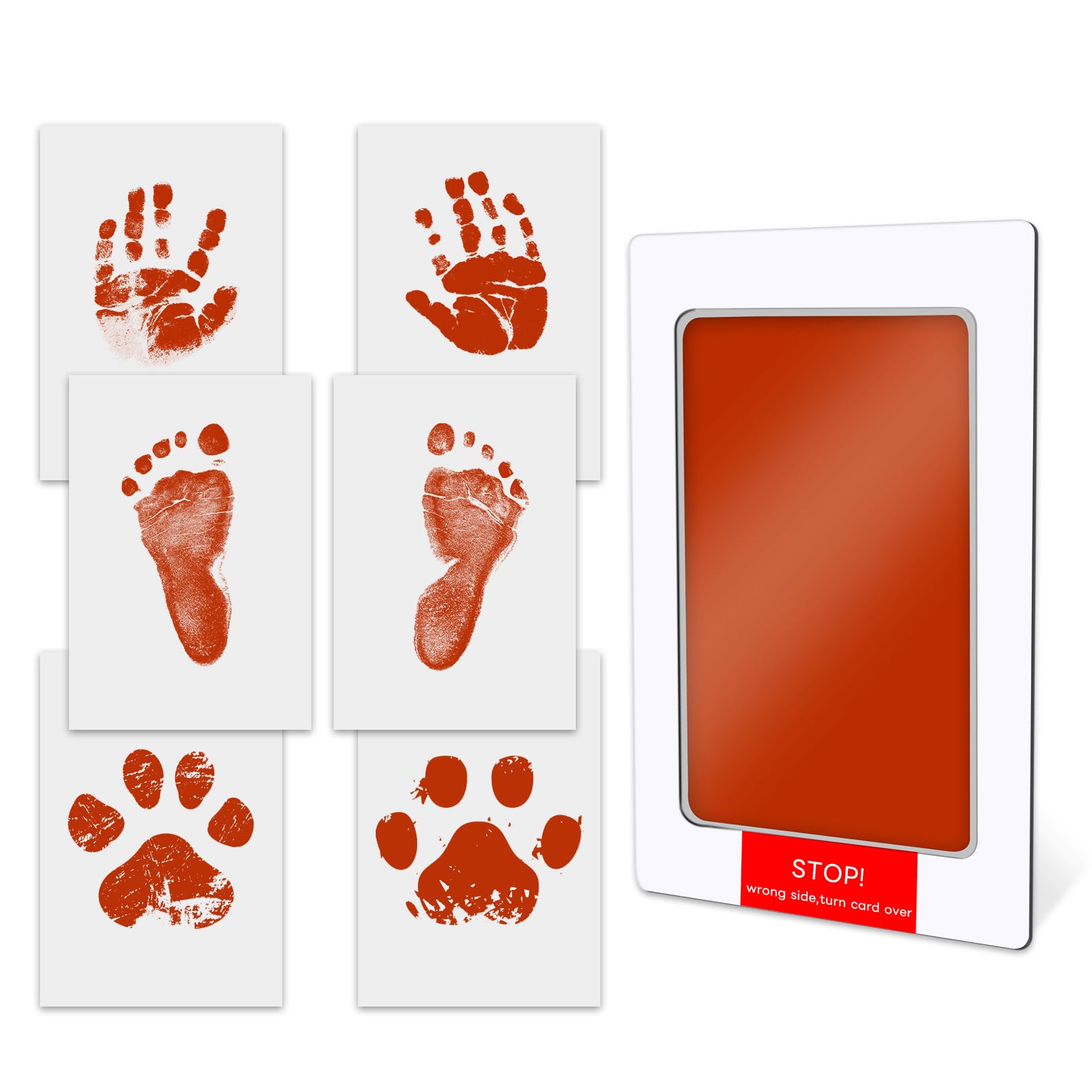 TATUNER Baby Hand and Footprint Kit Inkless, Mess Free Ink Pad