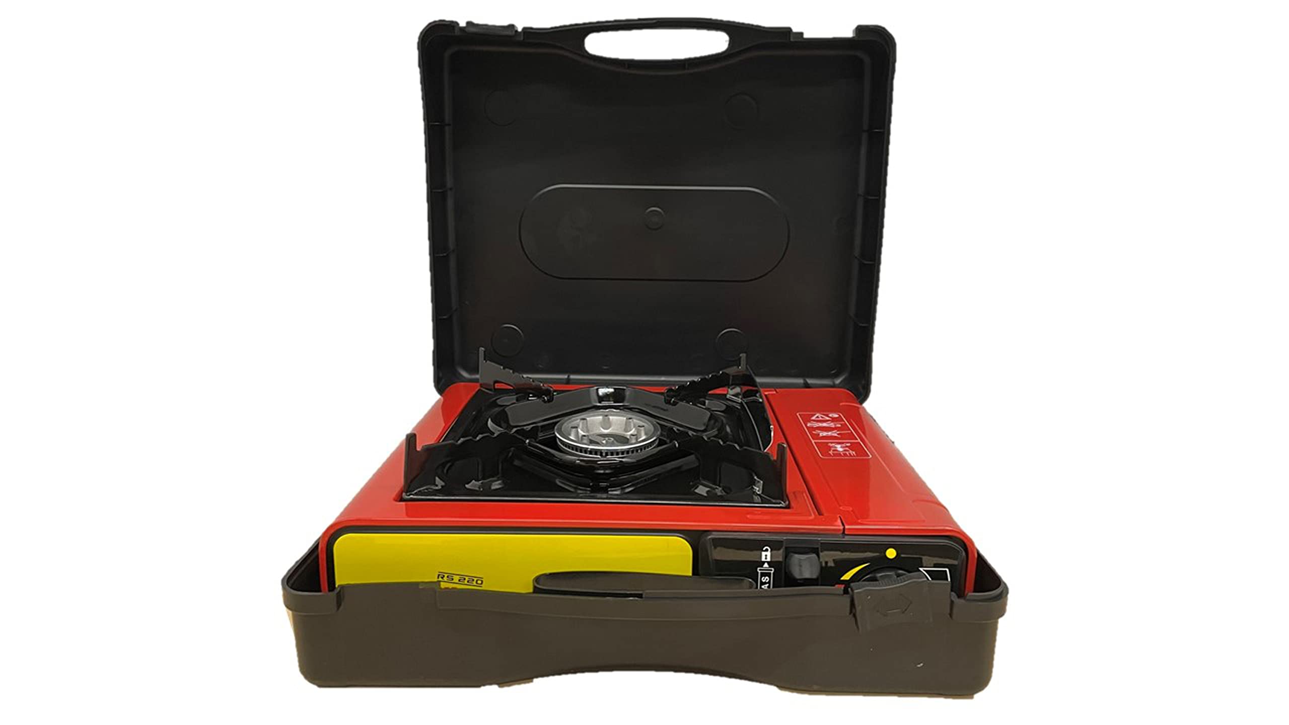 ROTHENBERGER Hornillo de camping industrial con encendido piezoeléctrico, en maletín