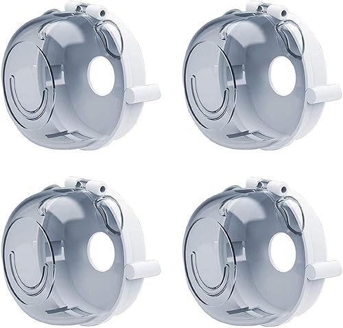 4 fundas para pomos de estufa, a prueba de bebés, para horno de seguridad para niños, diseño universal de gas, para estufa, tapa de protección para