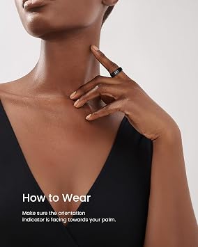 RENPHO Lynx Smart Ring-Sizing Kit, Size Before You Buy(Tar Black, Size 6-13)