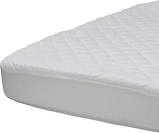 Beautyrest Kids Fitted Crib Mattress Pad | Waterproof | 52” x 28” | Machine Washable, White