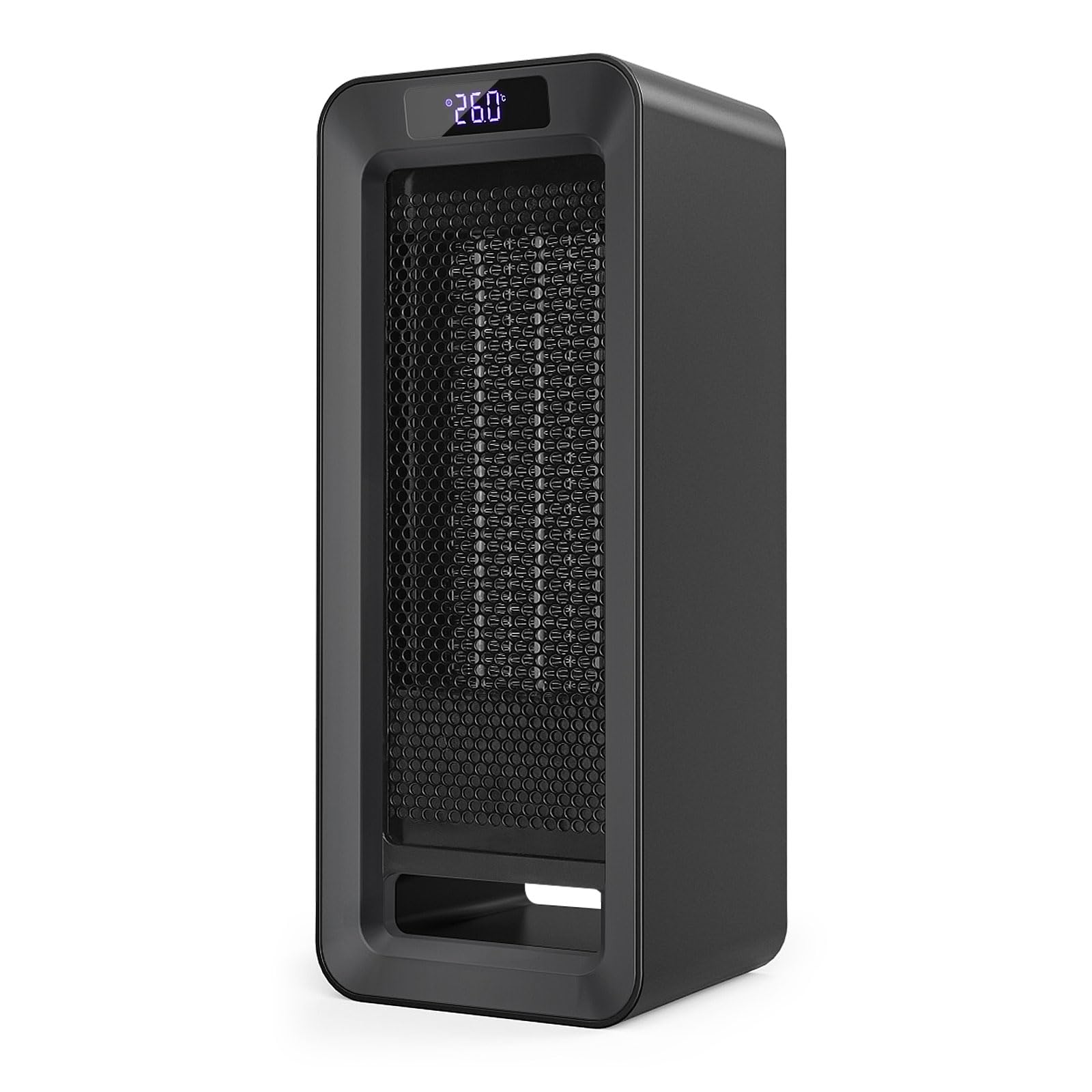 Termoventilatore a risparmio energetico, silenzioso, 1500 W, riscaldamento elettrico con luce notturna per termoventilatore bagno, riscaldamento elettrico in ceramica PTC con display a LED e 3