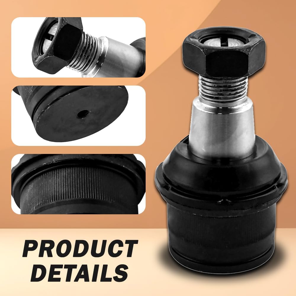Front Upper Lower Ball Joints Replacement for Ford F-250 F-350, Ford F-350 F-450 F-550 Super Duty, Ford Excursion, Dodge Ram 1500 2500 3500 Suspension Kit Ball Joint K80026, K8607