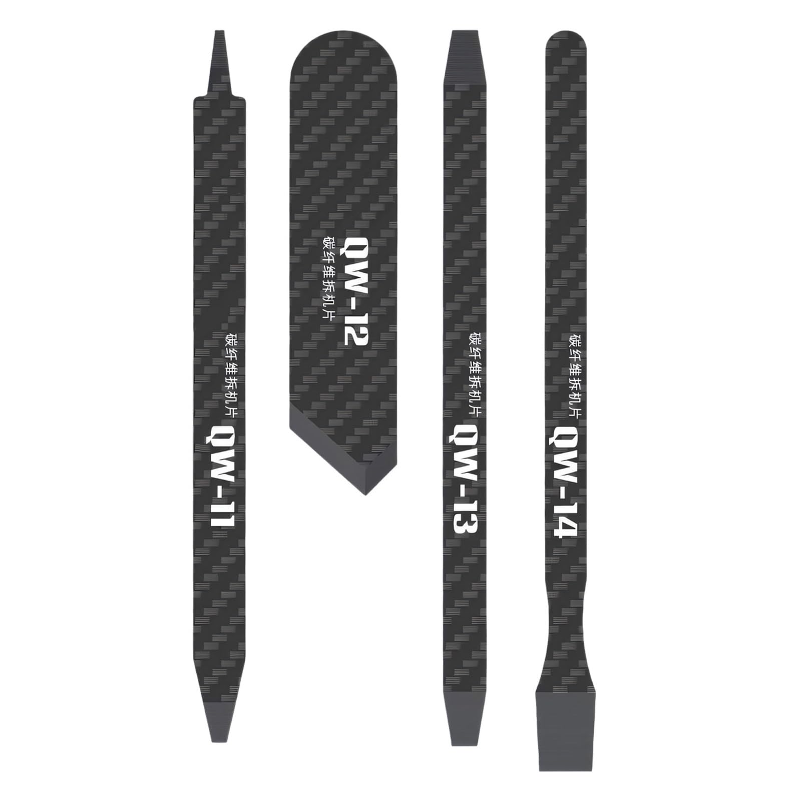 Fromceo 4Pcs Professional Fiber Pry Tool Disassembly Durability Nonconductive For Phone Laptop Repair Premium Fiber Pry Spudger Ergonomic Grip Safe