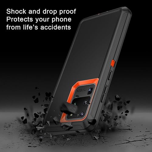 Miniatura 4 de I-HONVA Funda para Galaxy S20 Ultra a prueba de golpes, a prueba de polvo y caídas, 3 capas de protección de cuerpo completo sin protector de