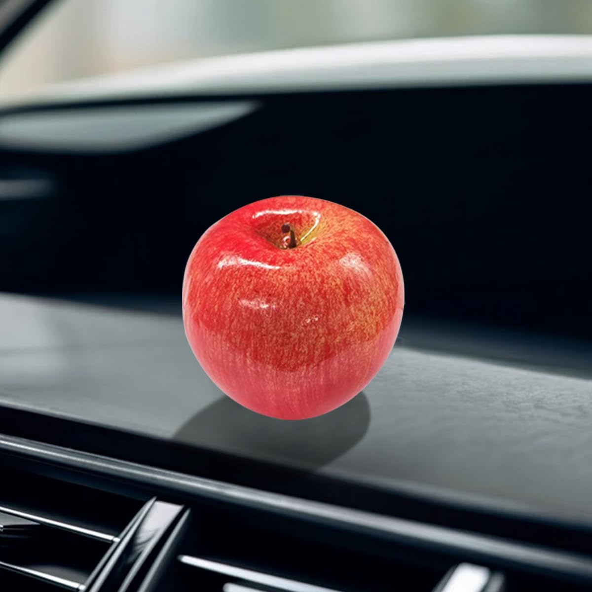 Car Dashboard Decorations Funny Center Console Ornament Fruit Themed Dashboard Accessories Cute Car Accessories for Women Men Fits